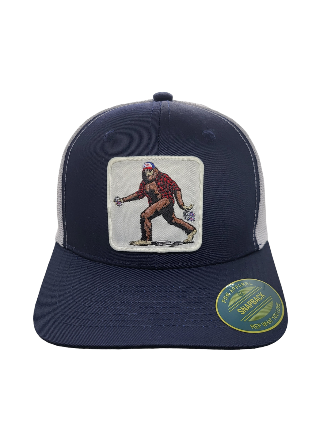 Sasquatch Trucker Mesh Snapback Hat