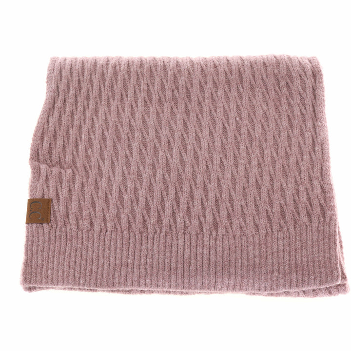 Solid Honey Comb Patterned Oblong C.C Scarf SF2079