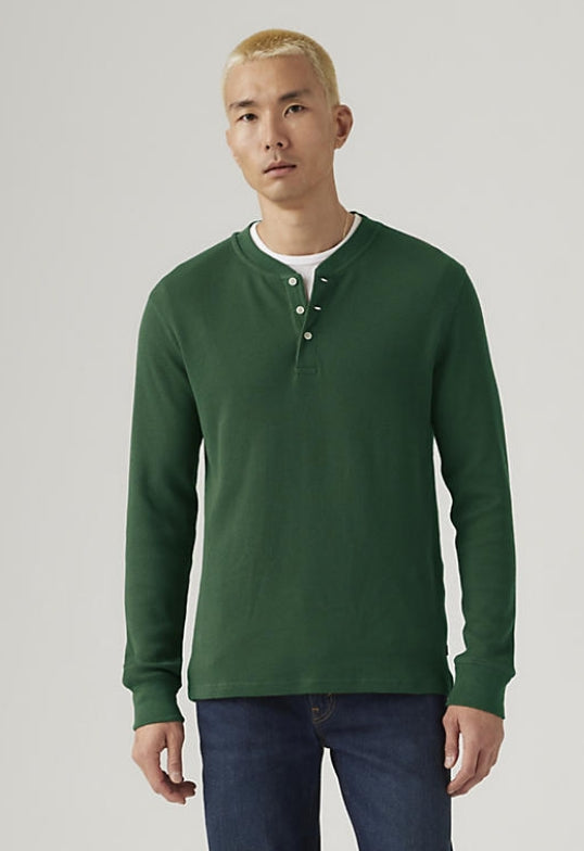 Levi LS Thermal 3 Button Henley