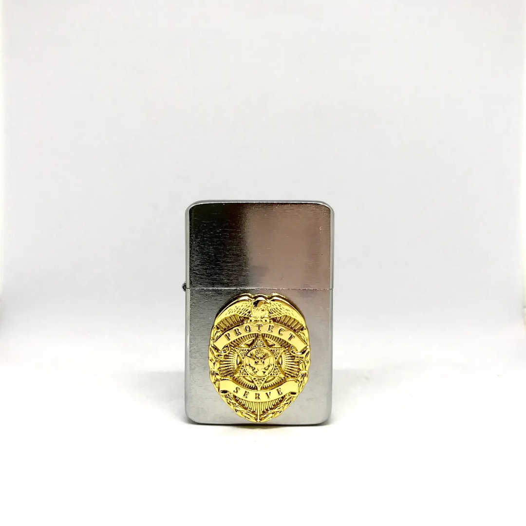 Law Enforcement Pocket Lighter - Gold