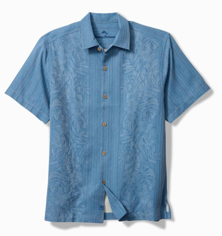 Maui Border Silk Camp Shirt