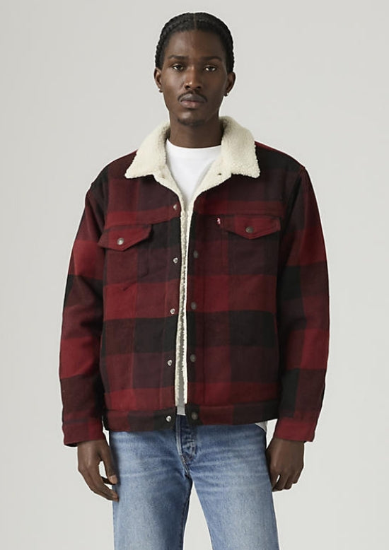 Levi Relaxed Fit Plaid TR Jacket