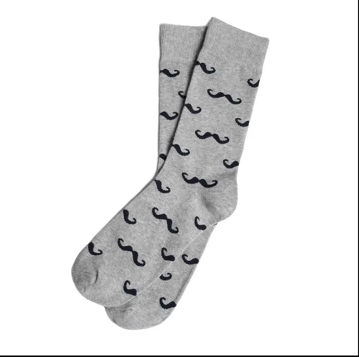 Mustache Socks - Men&