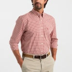 Walton Gingham LS Performance Poplin Sport Shirt