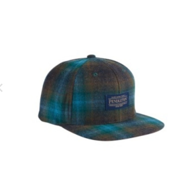 Pendleton Plaid Flat Brim Hat