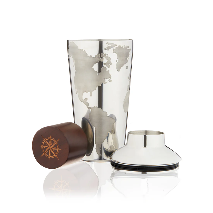 Globe Cocktail Shaker in Silver Viski