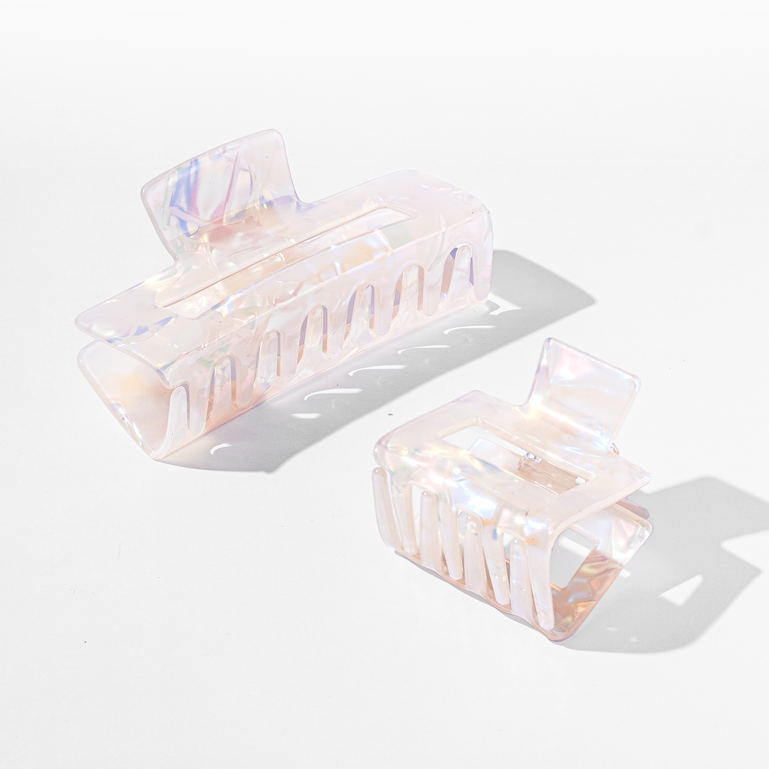 Opal Claw Clips, Set of 2