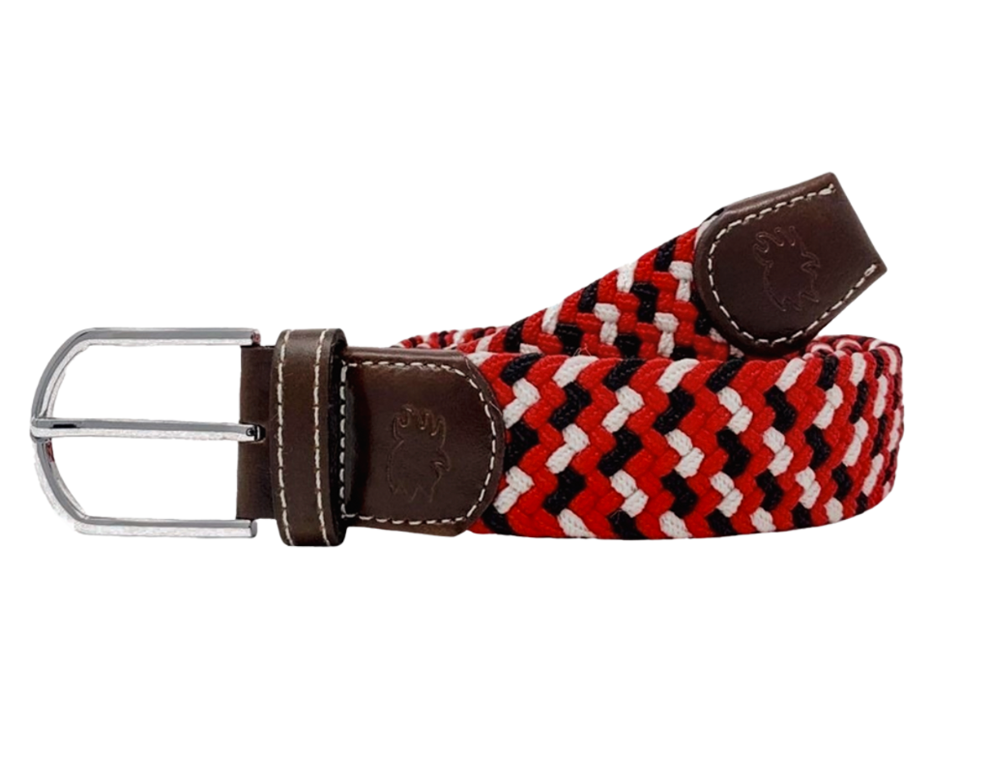 The Sea Island Two Toned Woven Elastic Stretch Belt