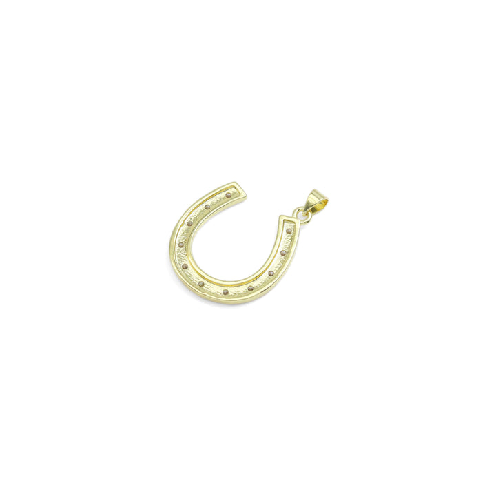 CZ Large Horseshoe U Shape Charm, Sku