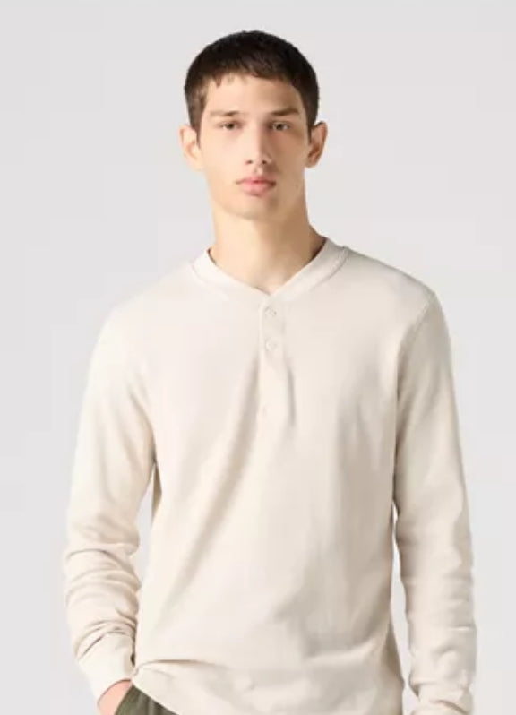Levi LS Thermal 3 Button Henley