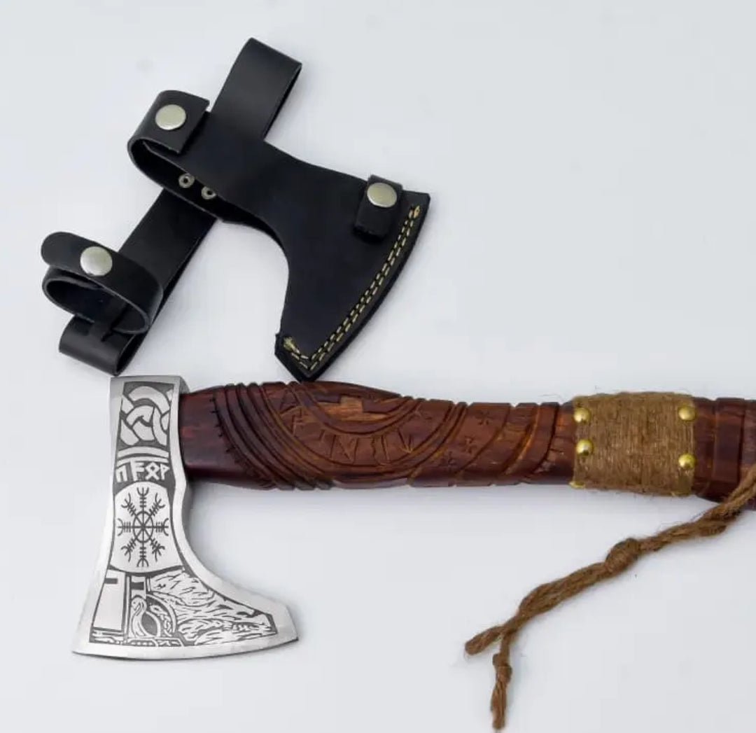 Handcrafted Viking Axe "Fenrir&