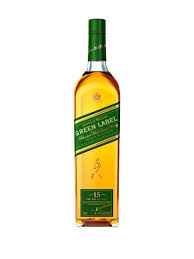 Johnnie Walker Blended Malt Scotch Green Label 15 Yr 86 Proof