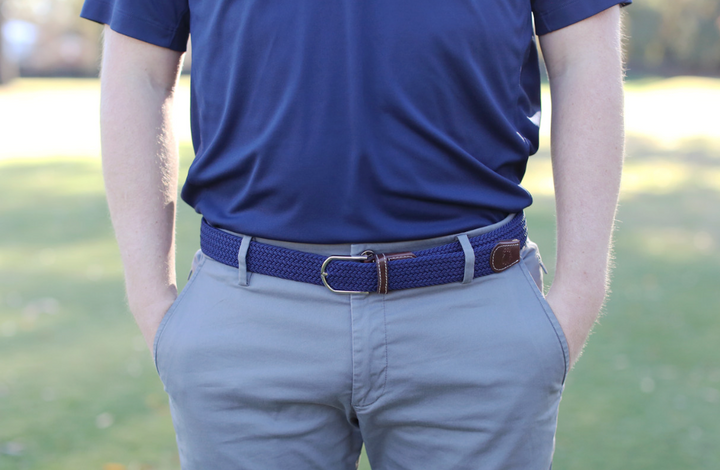 The Pebble Beach Woven Elastic Stretch Belt