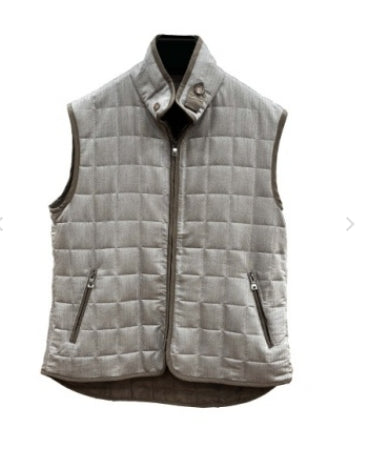 Double Zip Quilted Vest
