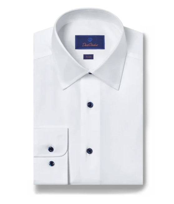 Super Fine Twill Dress Shirt - Trim Fit, Barrel Cuff