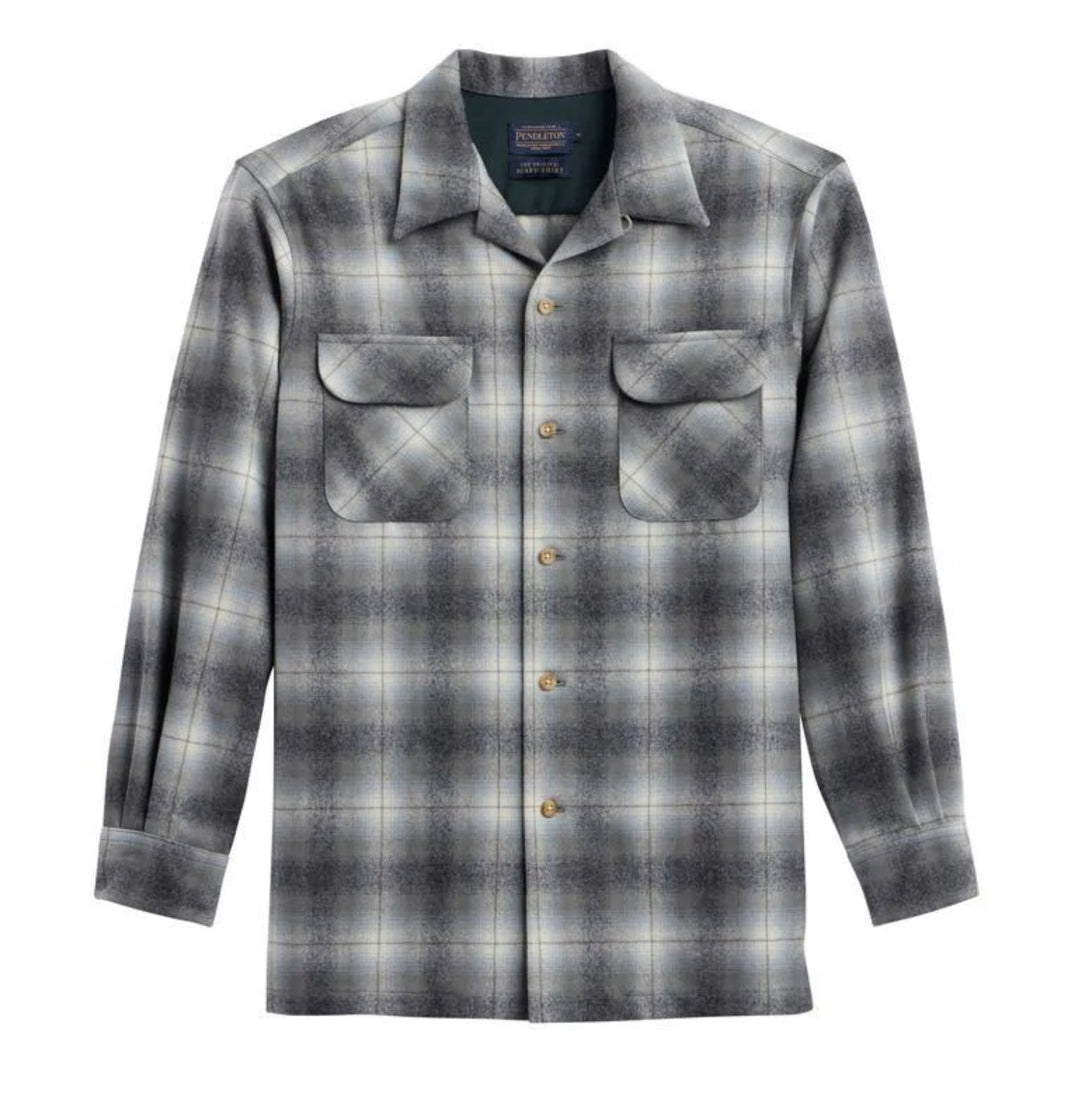 Pendleton Big Boy Board Shirt - Navy/Oxford Mix Ombre