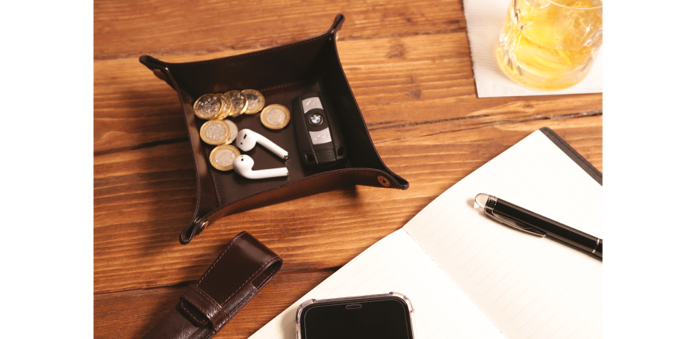 Leather Valet Tidy Tray - 4820
