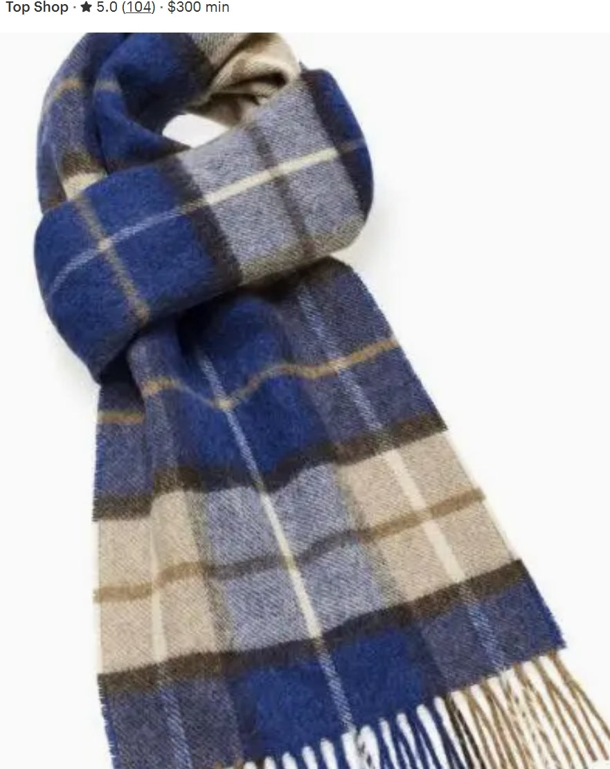 Winchester Cobalt Scarf - Merino