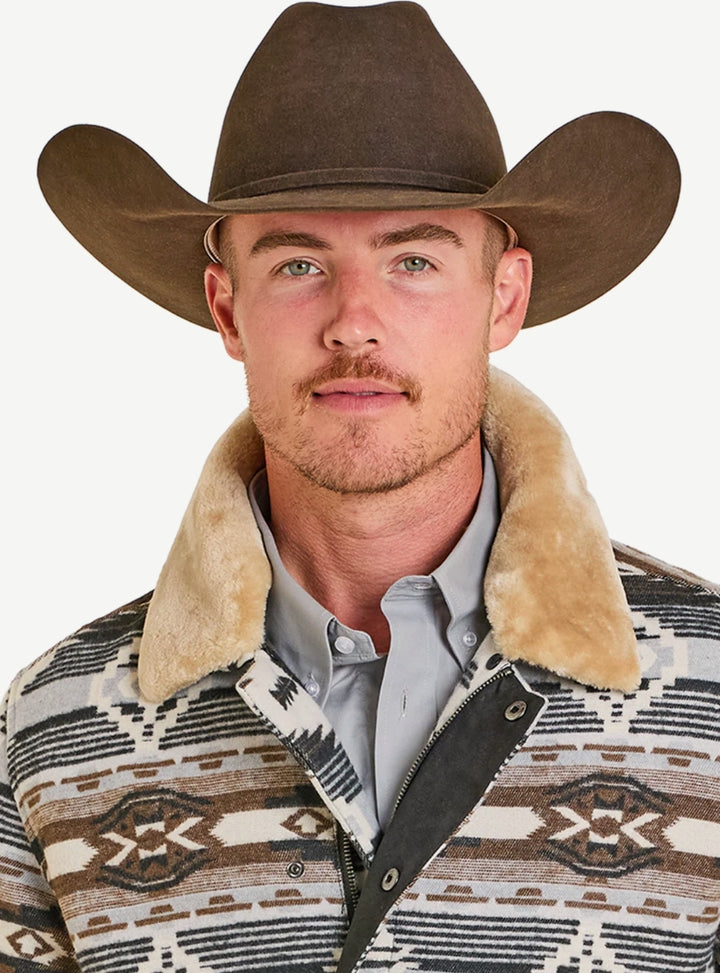 Rock &amp; Roll Aztec Jacquard Jacket with Removable Collar