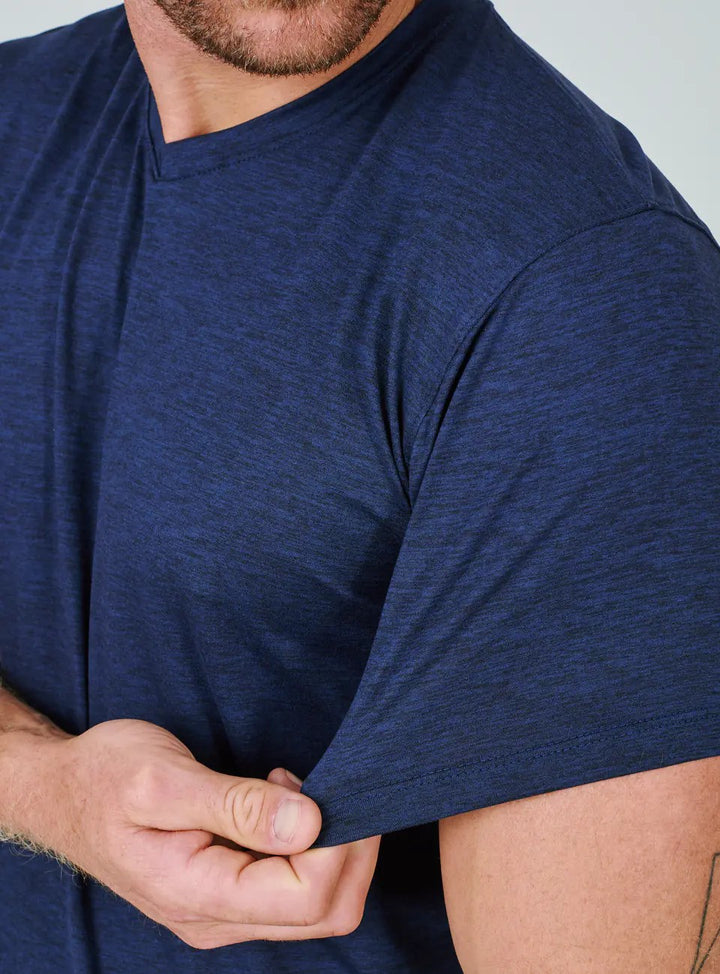 Short Sleeve Core High V-Neck