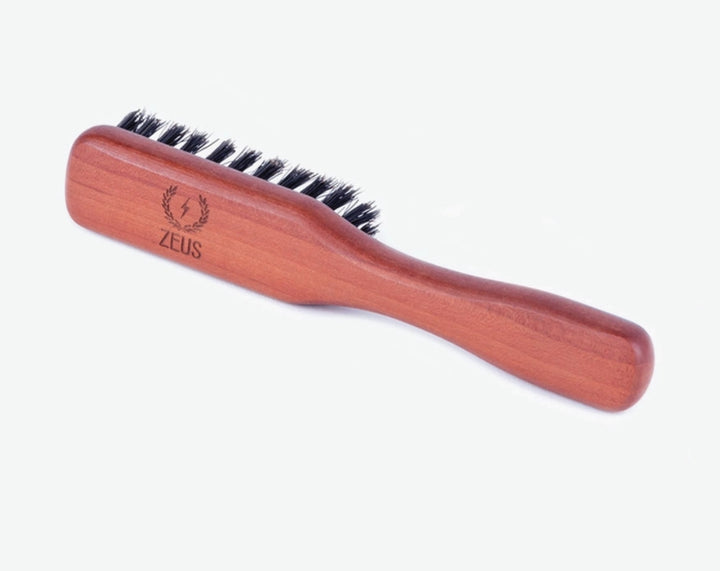 Handled Mustache &amp; Beard Brush - 100% Boar Bristle