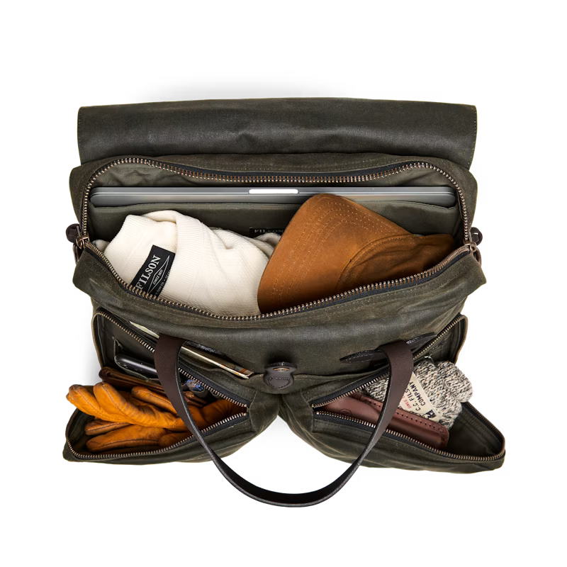 Filson 24 Hour Tin Briefcase - Dark Tan