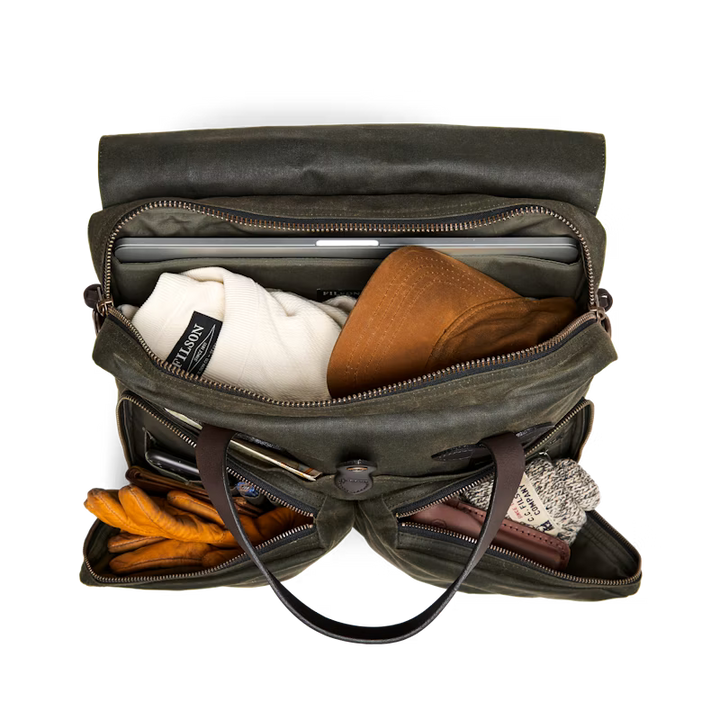 Filson 24 Hour Tin Briefcase - Dark Tan