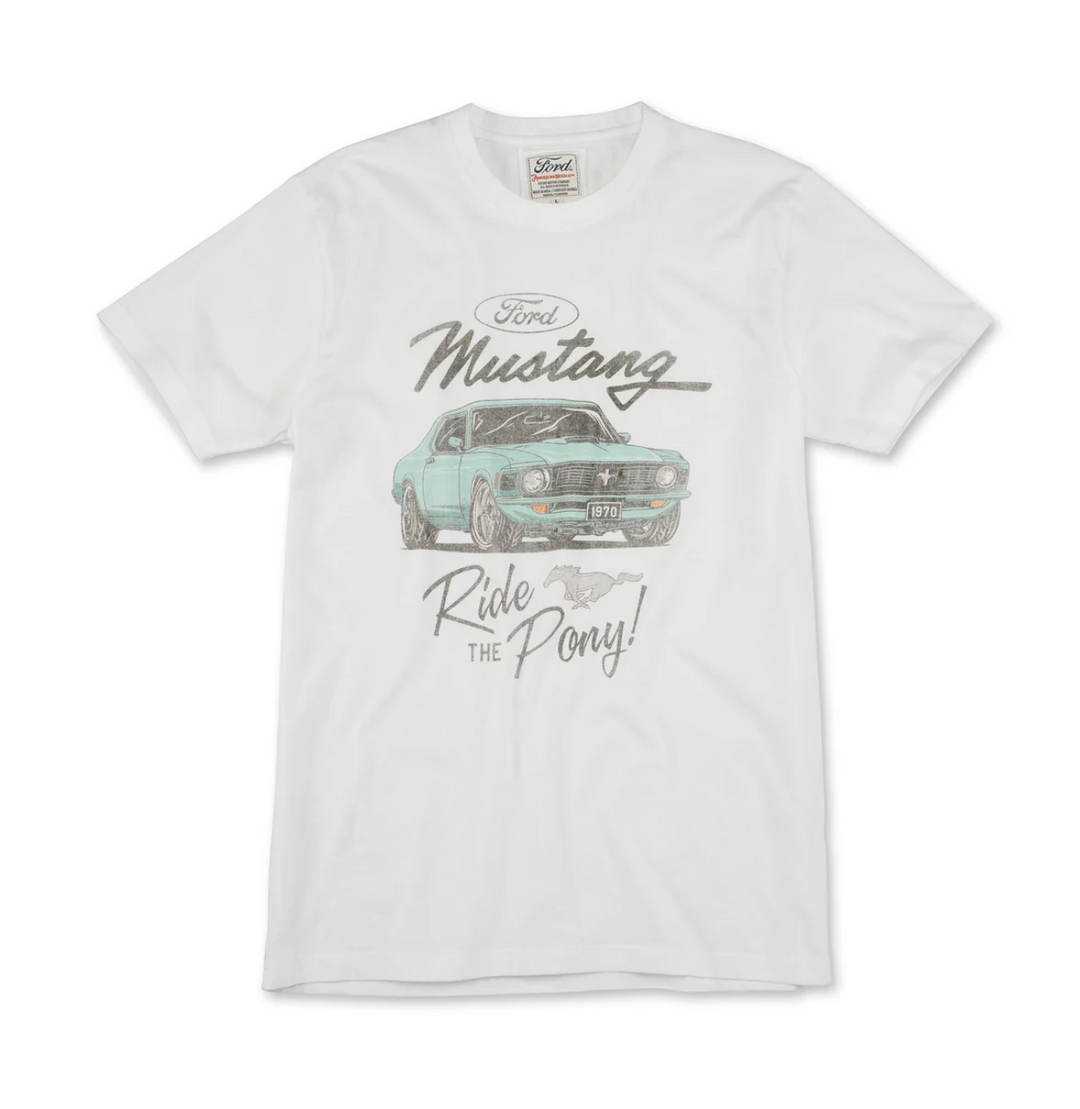 American Needle - Ford Mustang Vintage Fade Brass Tracks T-Shirt