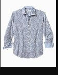 Sarasota Stretch Azul Gardens Mens Button Down Shirt