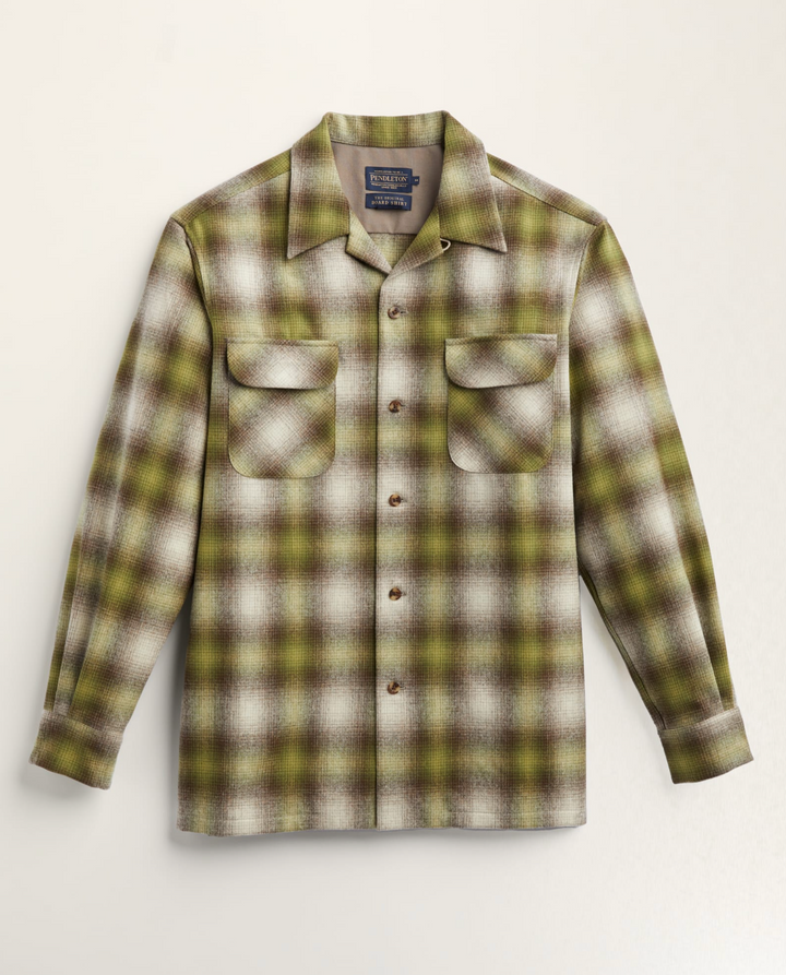Pendleton Big Boy Board Shirt | Olive Brown/Ombre