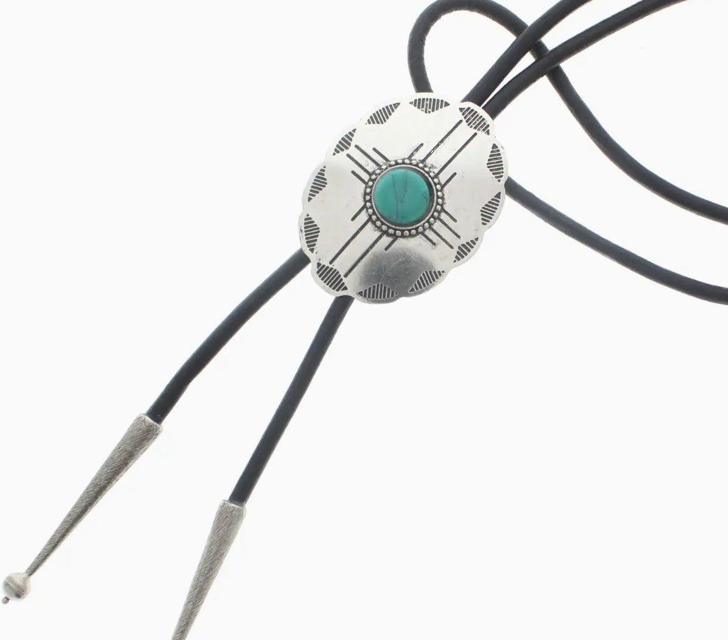 Turquoise Stone Bolo Tie