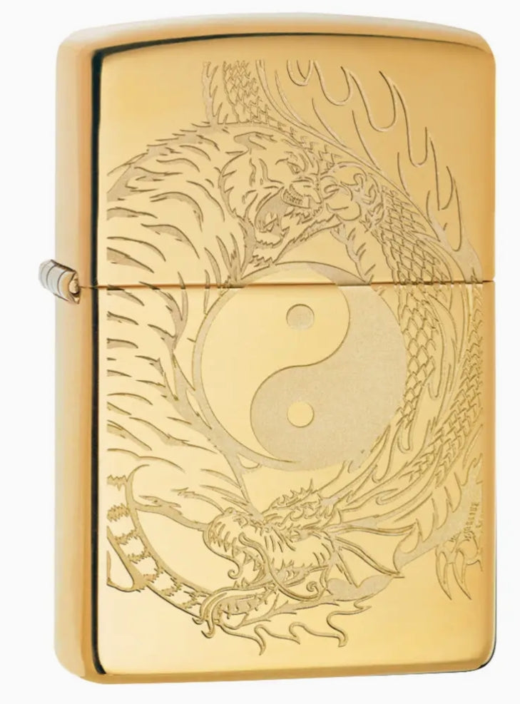 Tiger Dragon Design Zippo Lighter