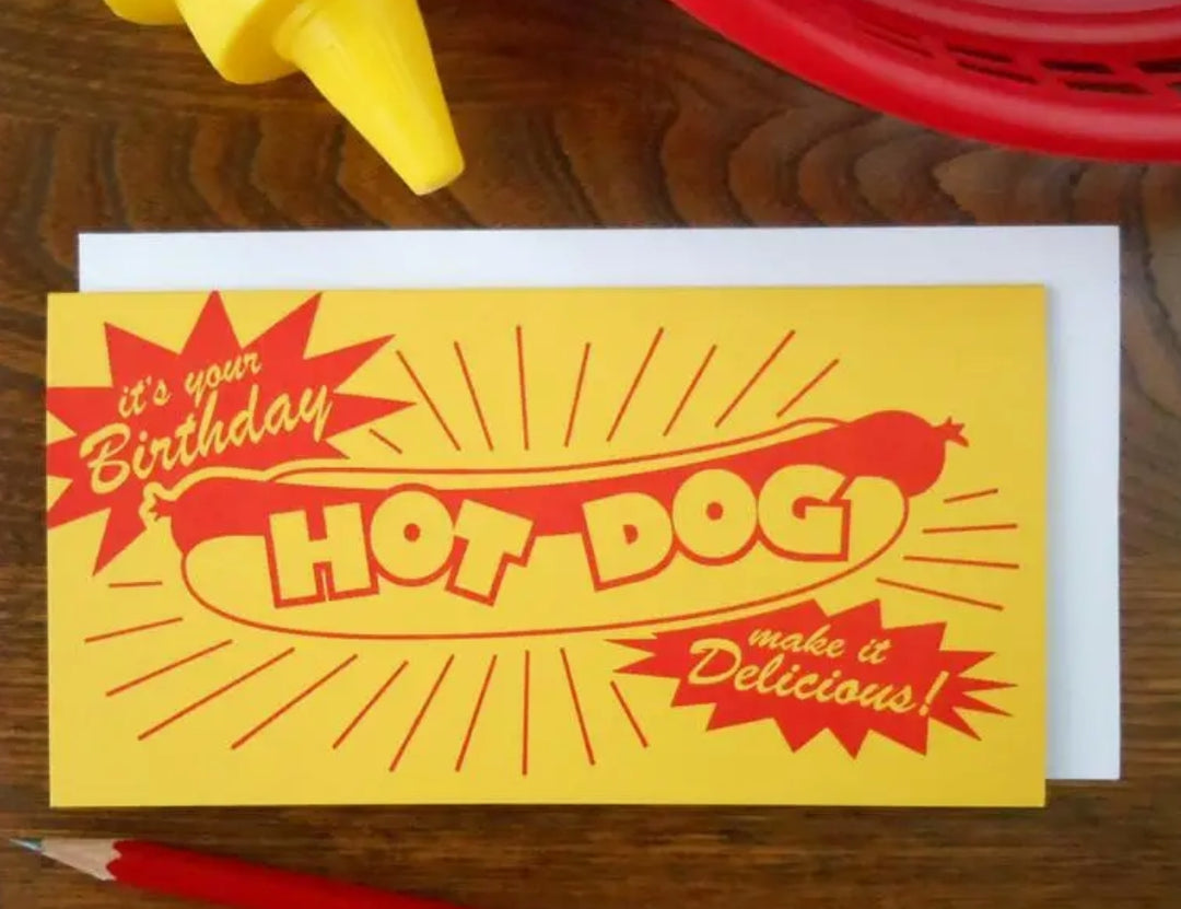 Birthday Hotdog Card