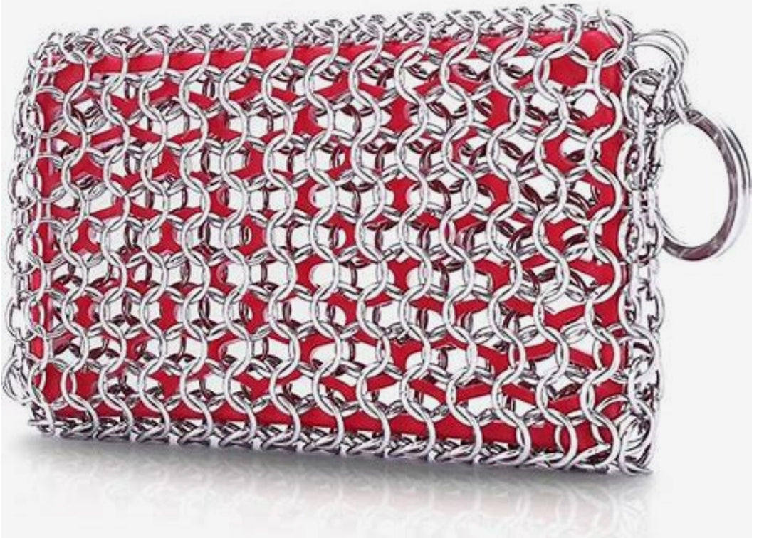 Fox Run Outset Chain Mail Cast Iron Scrubber Pad 4.5"