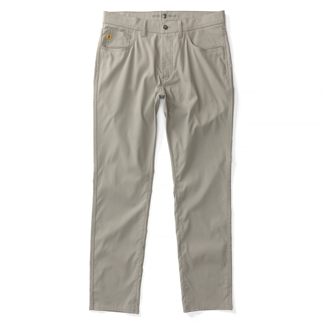 Duck Head Long Drive Performance 5-Pocket Pant - Grey