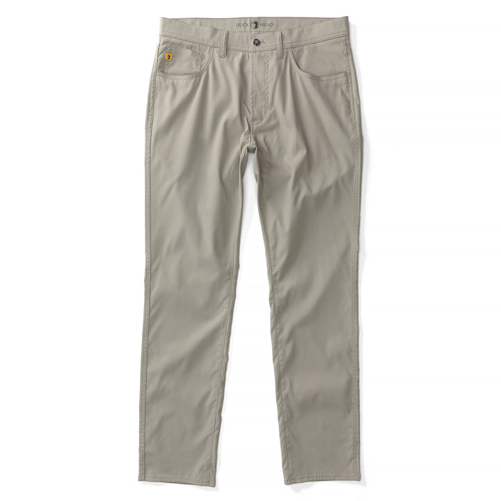 Duck Head Long Drive Performance 5-Pocket Pant - Grey