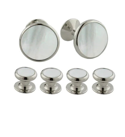 Mother of Pearl Brass Stud Set