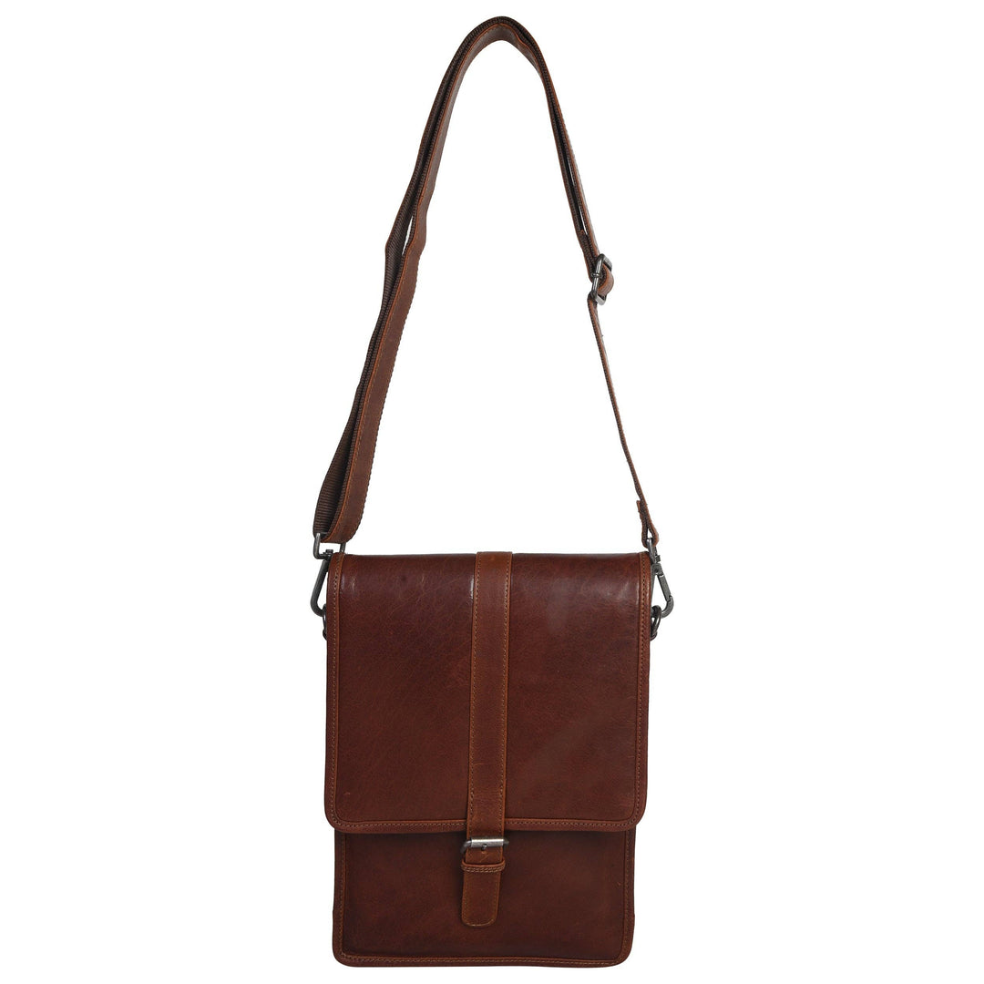 Tribal N/S Messenger Bag Vintage Brown - 5580