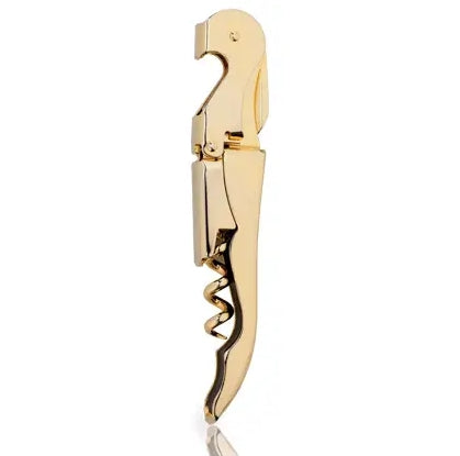 Belmont Gold-Plated Double Hinged Corkscrew