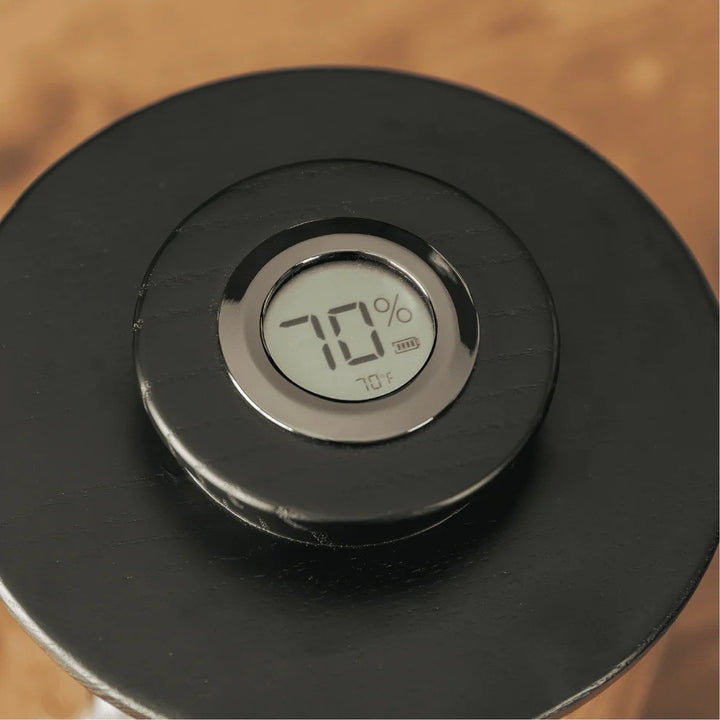 Cylinder Humidor - Glass Jar &amp; Ashwood Lid