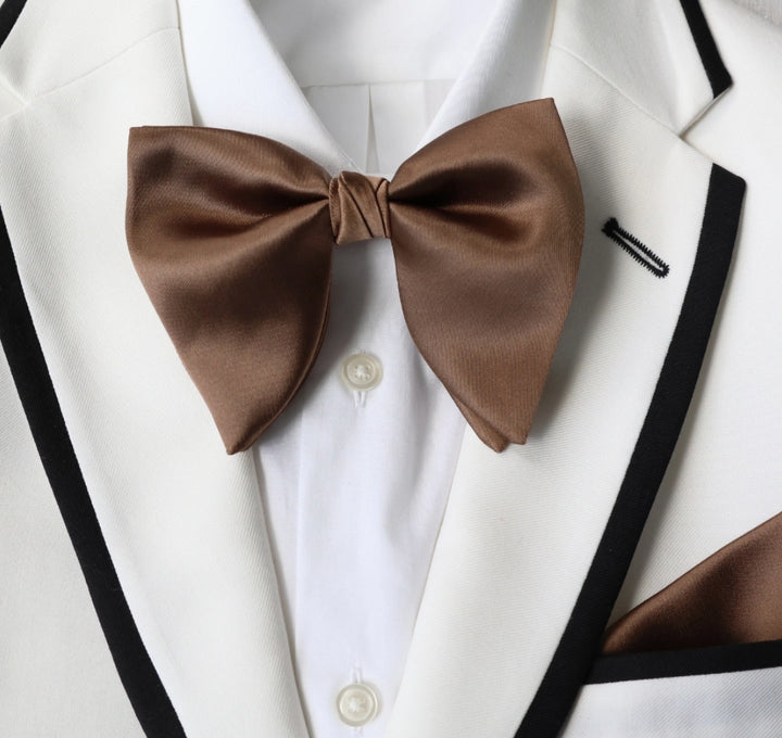 Tie Mood Oversized Bow Tie &amp; Pocket Square Set