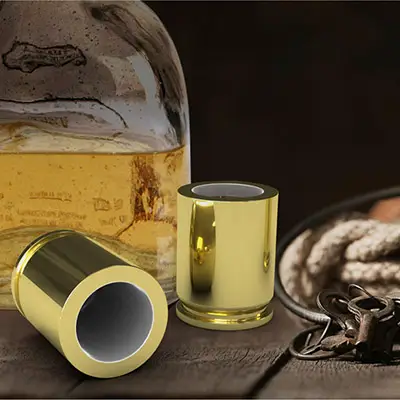 50 Caliber Shot Glasses, Set of 2