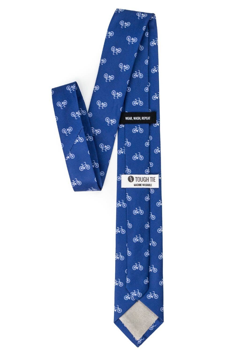 Cadence - Royal Blue Tie w/ White Bicycles