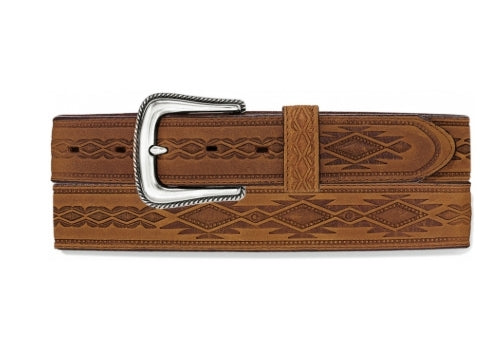 Brighton Navajo Blanket Tooled Belt