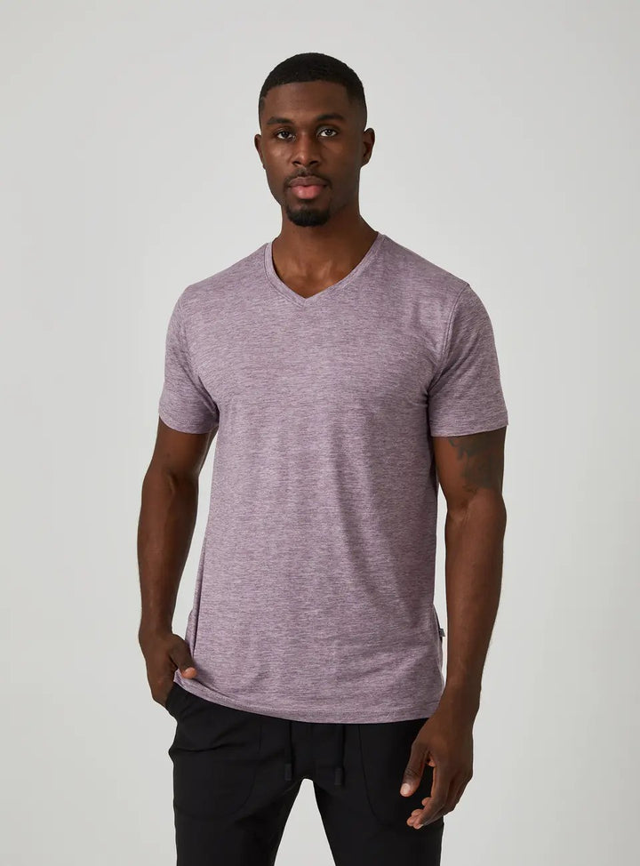 Short Sleeve Core High V-Neck