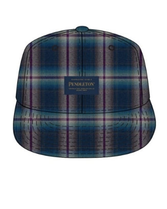 Pendleton Plaid Flat Brim Hat