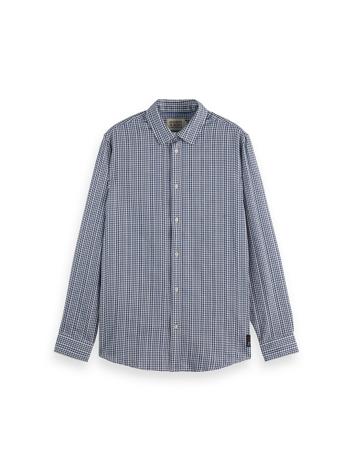 Microcheck Cotton Poplin Shirt