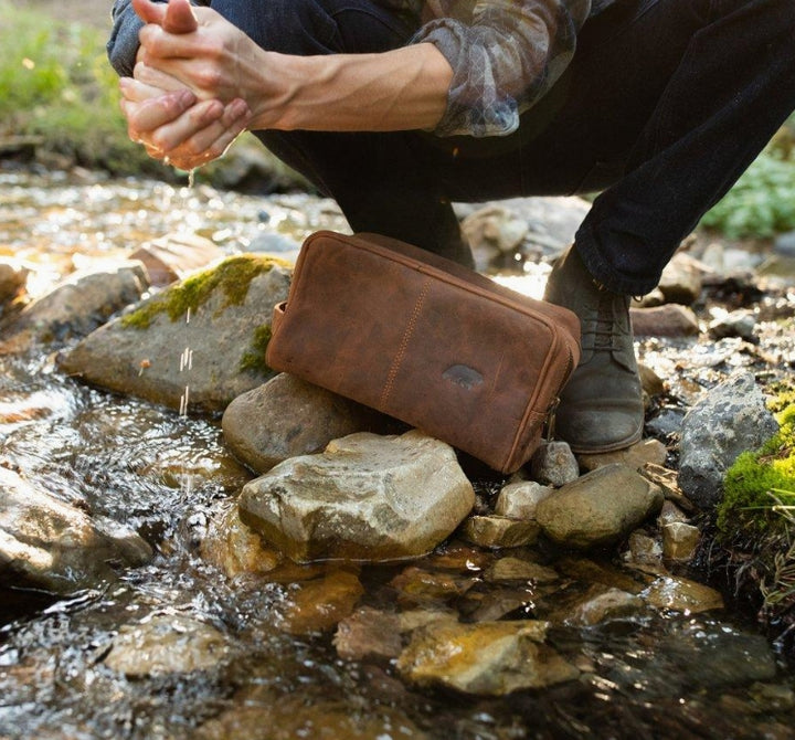 Buffalo Leather Dopp Kit