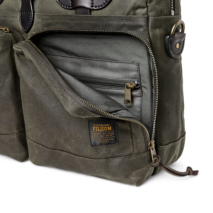 Filson 24 Hour Tin Briefcase - Dark Tan