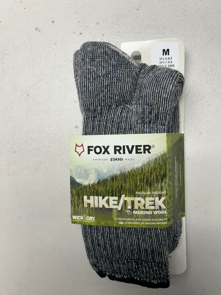 Nester Merino Wool Uni Hike/Trek Med/Wt Crew Sock